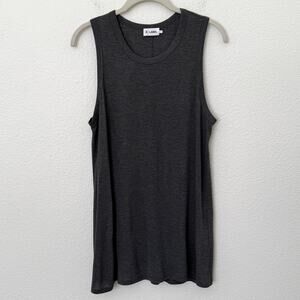 [R Label The Reset] Dark Gray Sleeveless Muscle Tank Top Round Neck Size Large L